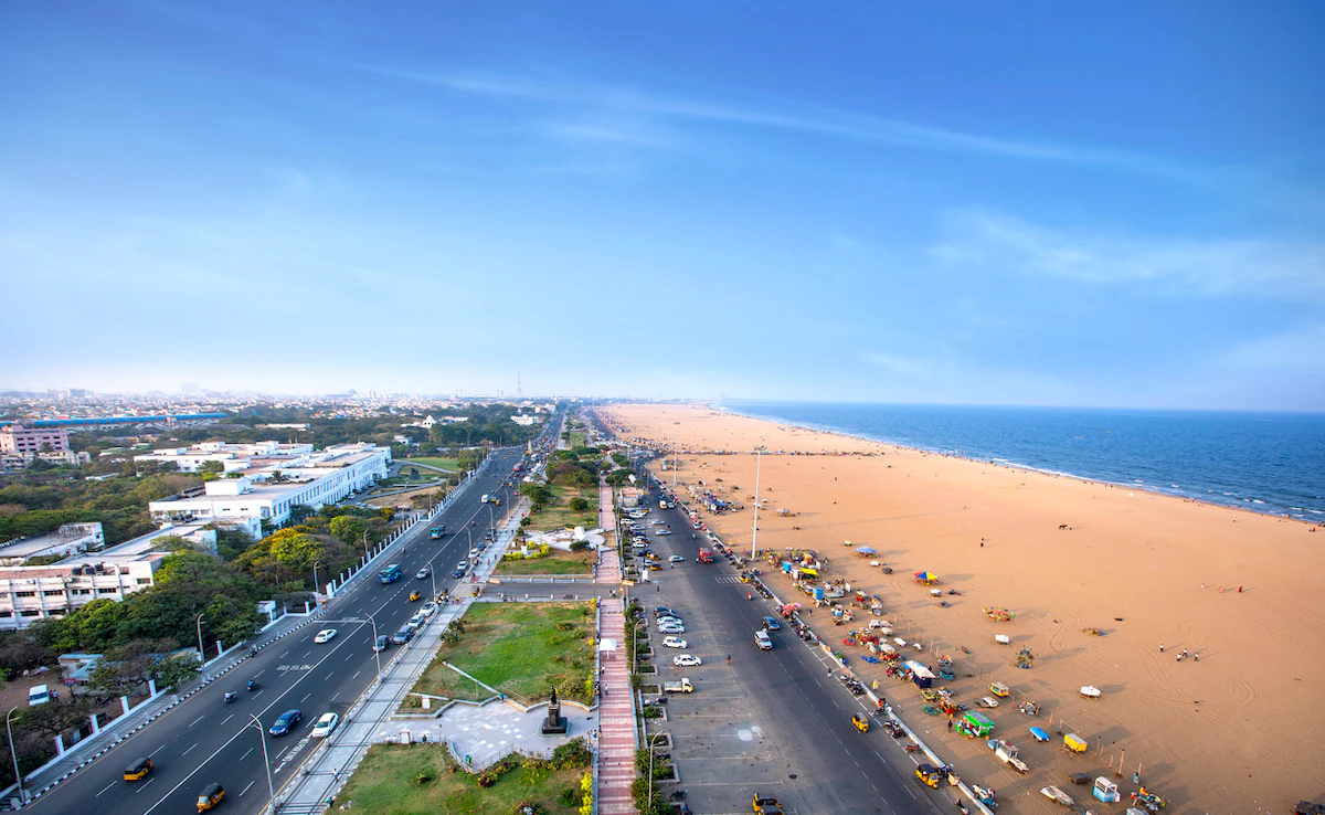 Vellore to Chennai Beach